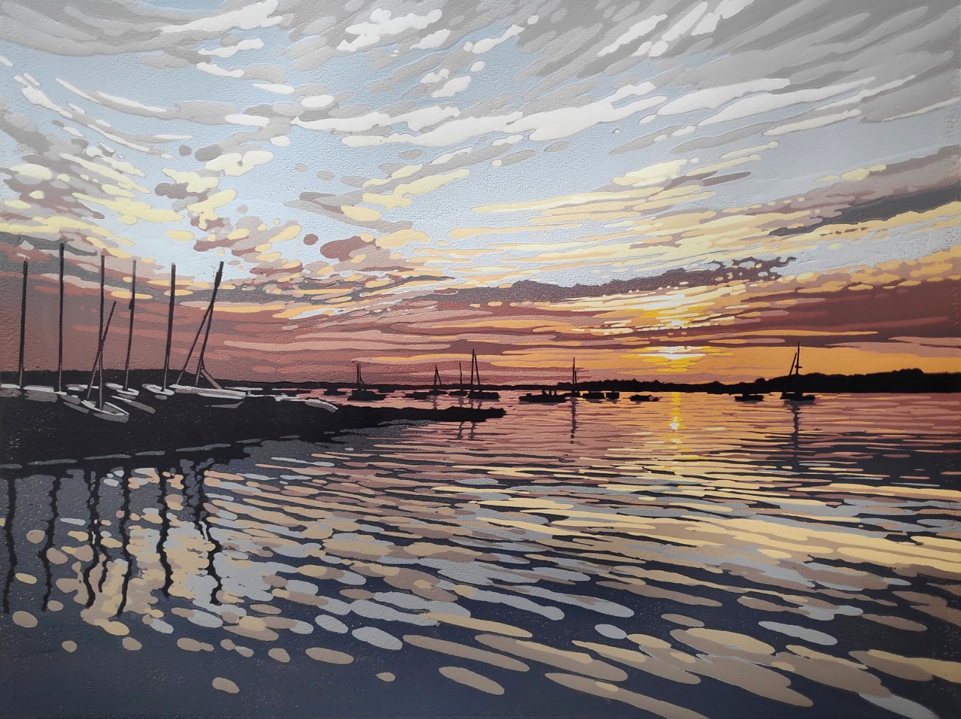 Quay Sunset by Alexandra Buckle