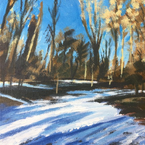 Woodland Snow study 2 by Alexandra Buckle